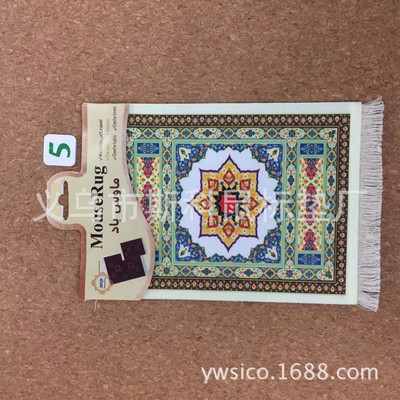 Persiškas mini austas kilimėlio kilimėlis Mousepad Retro stiliaus kilimų raštas puodelis nešiojamojo kompiuterio pelės kilimėlis su Fring namų biuro stalo dekoracija.