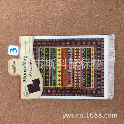 Persiškas mini austas kilimėlio kilimėlis Mousepad Retro stiliaus kilimų raštas puodelis nešiojamojo kompiuterio pelės kilimėlis su Fring namų biuro stalo dekoracija.