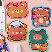 Roztomilý medvedík podložka pod myš protišmyková podložka na stôl Kawaii herné príslušenstvo podložka pod myš pre kanceláriu domáci počítač klávesnica