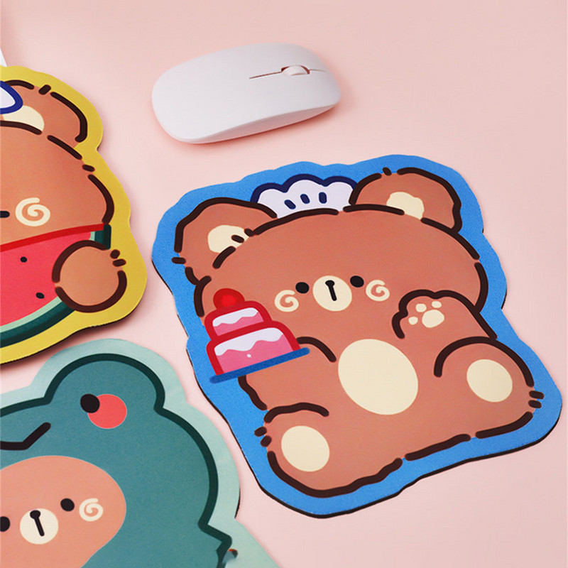 Roztomilý medvedík podložka pod myš protišmyková podložka na stôl Kawaii herné príslušenstvo podložka pod myš pre kanceláriu domáci počítač klávesnica