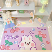 Kawaii Cute Cartoon Rabbit Printed Stolni podlošci Podloga za stol Podloga za miš Podloga za tipkovnicu računala Desktop Velika podloga za igre Studentski pribor