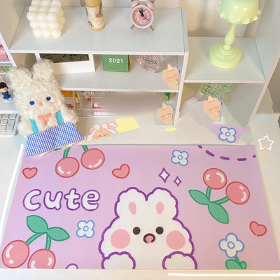 Kawaii jaukas multfilmas trusis apdrukātas rakstāmgalda paliktņi Galda paklājiņš Peļu paliktnis Datora tastatūras paliktnis Galddators Liels spēļu paklājiņš Studentu kancelejas piederumi