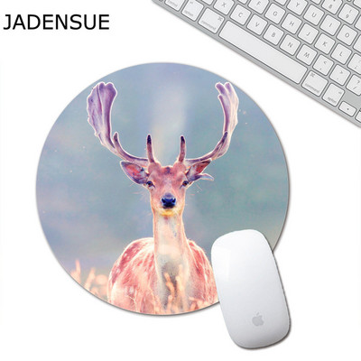 Aranyos Laptop egéralátét Gaming egérpad kerek gumi irodai számítógép billentyűzet pad Creative Kawaii asztali asztali szőnyeg 20 cm átmérő