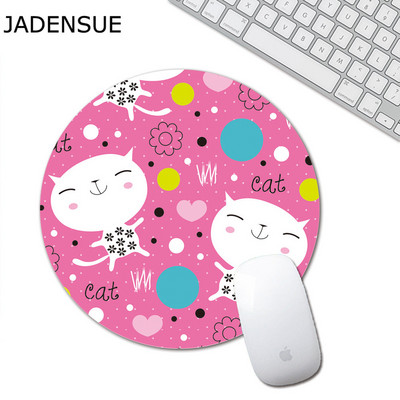 Slatka podloga za miš za prijenosno računalo Gaming Mouse Pad Okrugla gumena podloga za tipkovnicu uredskog računala Creative Kawaii Deskpad Podloge za stol promjera 20 cm