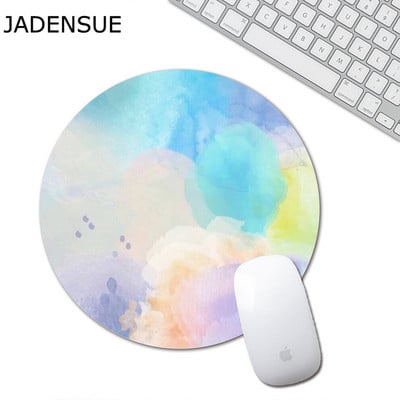 Slatka podloga za miš za prijenosno računalo Gaming Mouse Pad Okrugla gumena podloga za tipkovnicu uredskog računala Creative Kawaii Deskpad Podloge za stol promjera 20 cm