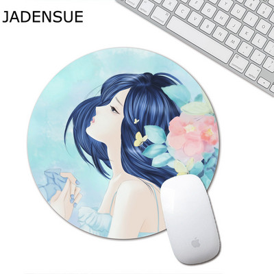 Slatka podloga za miš za prijenosno računalo Gaming Mouse Pad Okrugla gumena podloga za tipkovnicu uredskog računala Creative Kawaii Deskpad Podloge za stol promjera 20 cm
