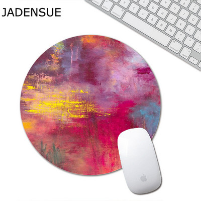 Slatka podloga za miš za prijenosno računalo Gaming Mouse Pad Okrugla gumena podloga za tipkovnicu uredskog računala Creative Kawaii Deskpad Podloge za stol promjera 20 cm