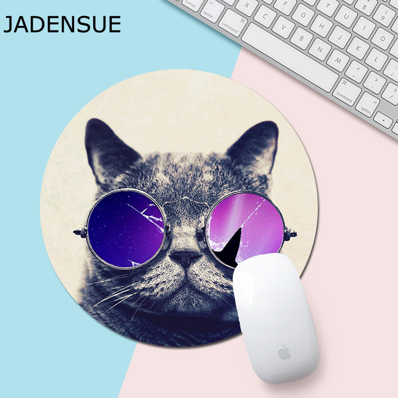 Slatka podloga za miš za prijenosno računalo Gaming Mouse Pad Okrugla gumena podloga za tipkovnicu uredskog računala Creative Kawaii Deskpad Podloge za stol promjera 20 cm