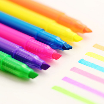 6 τμχ Lumina Pen Stationery Highlighter Marker Mildliner Fluorescent Color Liner Pens for Paper Paint Σχολική προμήθεια H6968