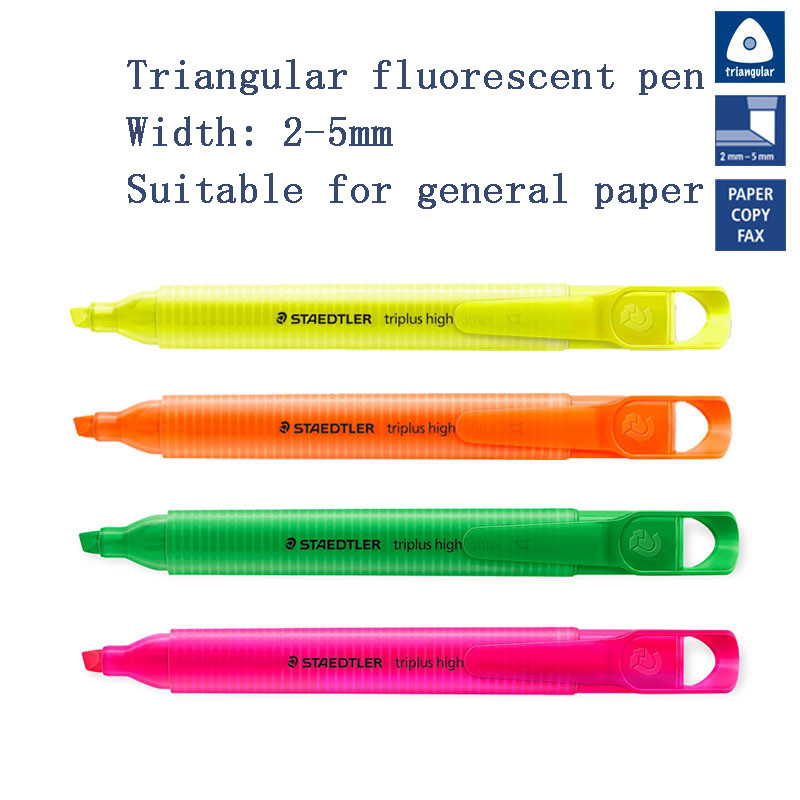 STAEDTLER 3654 Rainbow Triangle Marker Pen Highlighter Sunlight