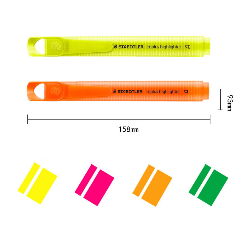 STAEDTLER 3654 Rainbow Triangle Marker Pen Highlighter Sunlight