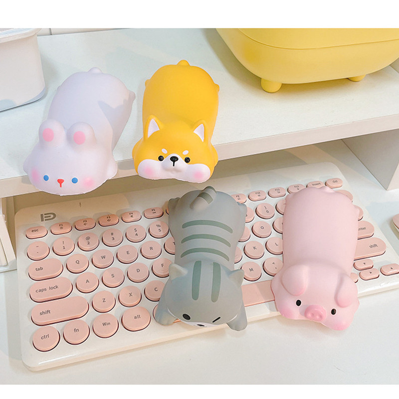 Armas ja mugav hiirepadi randmetugi kontori lauaarvuti tarvikud Dekompressioon randme käetugi Kawaii töölaua kaunistus