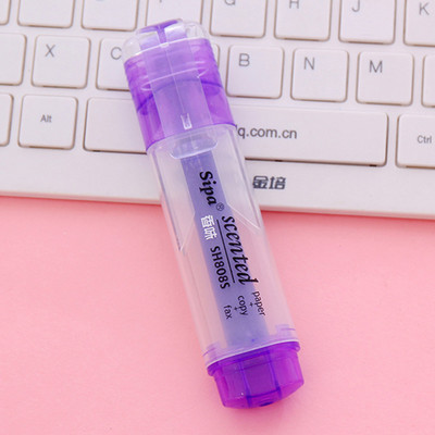 Fluorescenciniai paryškintuvai, rašikliai, saldainių spalvos, kvapnūs paryškintuvai Didelės talpos mokykliniai reikmenys japoniškos raštinės reikmenys