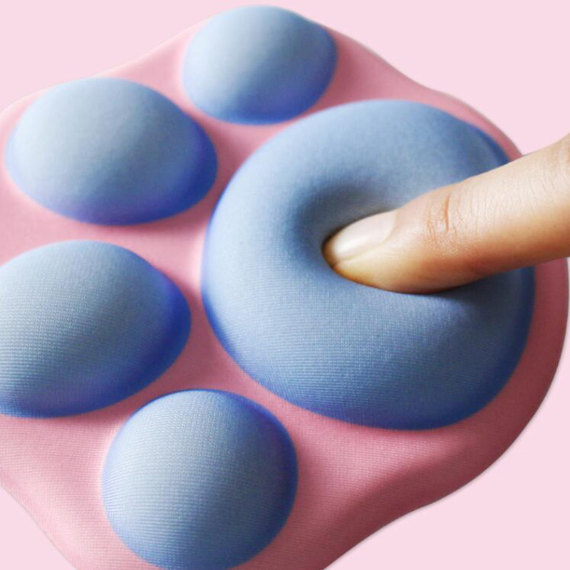 3D mačja šapa Podloga za miša Kawaii naslon za ruke Jastuk za ruke Udobna neklizajuća podrška za zapešće Korejski pribor za kućni ured