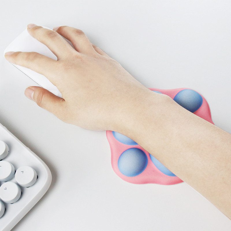 3D mačja šapa Podloga za miša Kawaii naslon za ruke Jastuk za ruke Udobna neklizajuća podrška za zapešće Korejski pribor za kućni ured