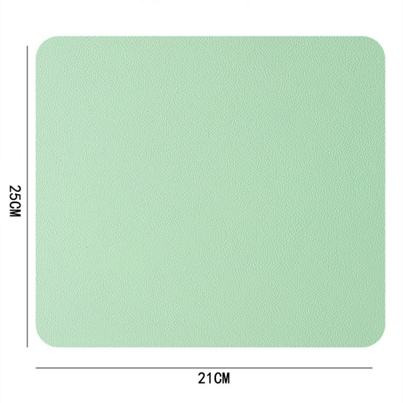 Jednostavna jednobojna PU kožna podloga za miša, protuklizna vodootporna podloga za miša 23*20cm, školski pribor, uredski pribor, stolni set