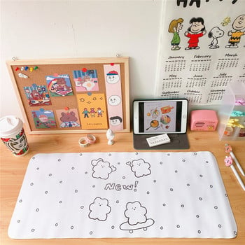 Yisuremia Big Size Kawaii Table Antiskid Мека подложка за бюро Подложка за мишка Водоустойчива настолна клавиатура Pad Аксесоари за ученически канцеларски материали