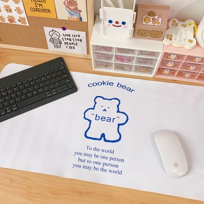 Yisuremia nagyméretű Kawaii asztal csúszásgátló puha asztali szőnyeg egérpad vízálló asztali billentyűzetpad iskolai írószer kiegészítők