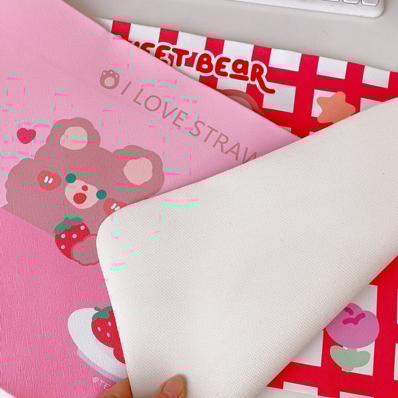 Yisuremia nagyméretű Kawaii asztal csúszásgátló puha asztali szőnyeg egérpad vízálló asztali billentyűzetpad iskolai írószer kiegészítők