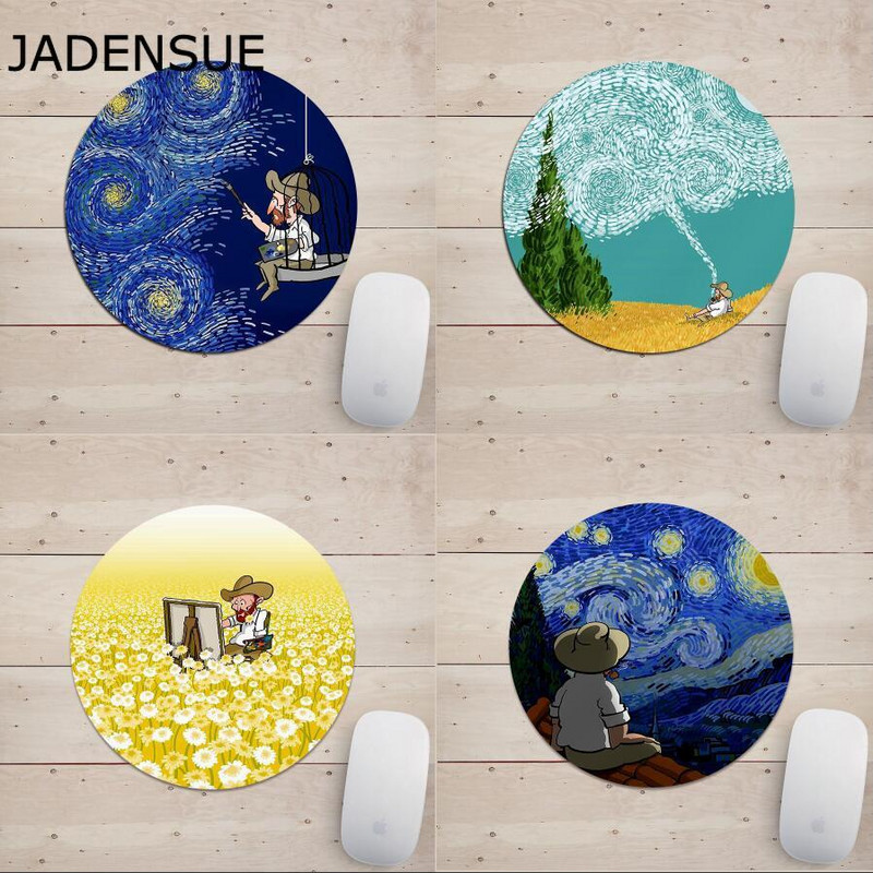 Slatka podloga za miš 20*20 cm Kawaii okrugla vodootporna stolna podloga za slikanje Laptop Podloga za miš Računalna tipkovnica Protuklizne stolne podloge