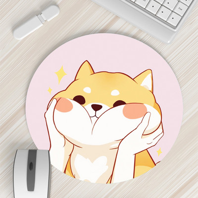 20x20 cm pelės kilimėlis Mažos mergaitės animacinis filmas Mielas animacinis filmukas Kūrybiška apyrankė, pastorinta kompiuterio stalo kilimėlis žaidimų stalas Kawaii pelės kilimėlis