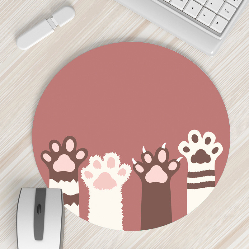 20x20 cm pelės kilimėlis Mažos mergaitės animacinis filmas Mielas animacinis filmukas Kūrybiška apyrankė, pastorinta kompiuterio stalo kilimėlis žaidimų stalas Kawaii pelės kilimėlis