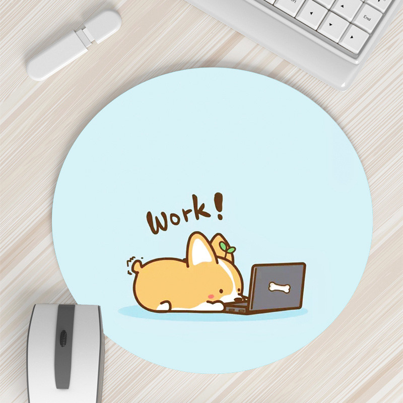 20x20 cm pelės kilimėlis Mažos mergaitės animacinis filmas Mielas animacinis filmukas Kūrybiška apyrankė, pastorinta kompiuterio stalo kilimėlis žaidimų stalas Kawaii pelės kilimėlis