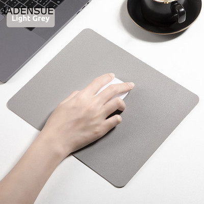 Сладка подложка за мишка PU кожена плътен цвят Опростени подложки за бюро Водоустойчив офис лаптоп Подложка за мишка Компютърна подложка за игри