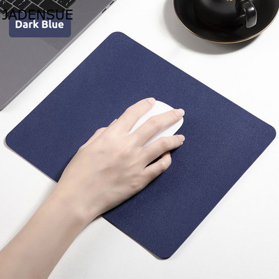 Сладка подложка за мишка PU кожена плътен цвят Опростени подложки за бюро Водоустойчив офис лаптоп Подложка за мишка Компютърна подложка за игри