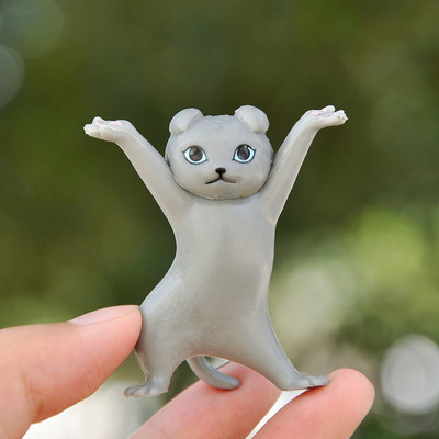 Jauna, smieklīga kaķa pildspalvas turētāja rotaļlieta, kas tur visu Kaķa austiņu kronšteins Mājas rotājums Apburošs dejojošs kaķu zīmuļu statīvs Anime dāvana