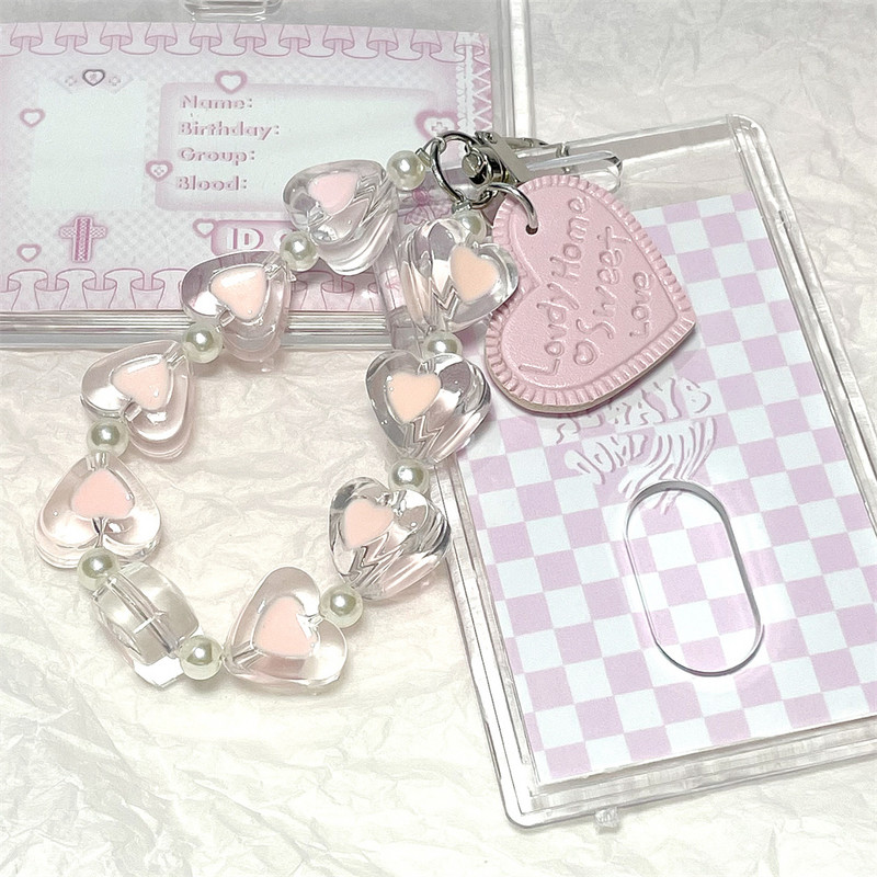 MINKYS New Arrival Kawaii 3 colių Kpop nuotraukų kortelės laikiklis kredito ID banko kortelės nuotraukų ekrano laikiklis Autobuso kortelės apsauginis dėklas, pakabukas