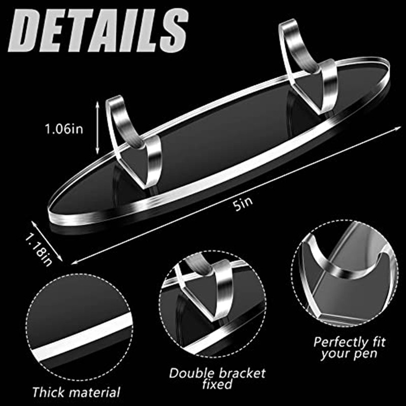 2 gabalu akrila pildspalvu turētāja displeja statīvs zīmuļu displeja turētājs strūklakas pildspalvas lodīšu pildspalvas displeja statīvs