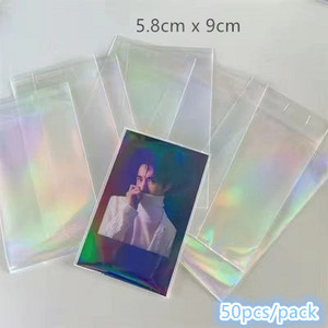 MINKYS 10PCS 25PCS Pack Kpop Photocards Film Protector Idol Photo Sleeves Držač sa zaštitnikom ekrana Školski pribor