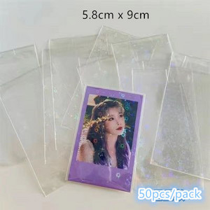 MINKYS 10PCS 25PCS Pack Kpop Photocards Film Protector Idol Photo Sleeves Držač sa zaštitnikom ekrana Školski pribor