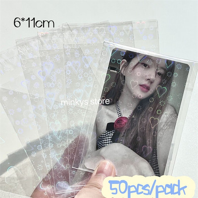 MINKYS 10PCS 25PCS Pack Kpop Photocards Film Protector Idol Photo Sleeves Držač sa zaštitnikom ekrana Školski pribor
