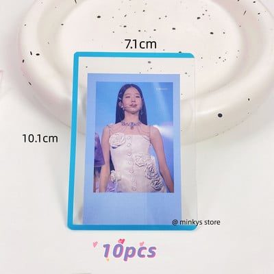 MINKYS 10PCS 25PCS Pack Kpop Photocards Film Protector Idol Photo Sleeves Držač sa zaštitnikom ekrana Školski pribor