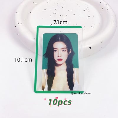 MINKYS 10PCS 25PCS Pack Kpop Photocards Film Protector Idol Photo Sleeves Držač sa zaštitnikom ekrana Školski pribor