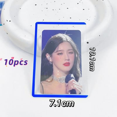 MINKYS 10PCS 25PCS Pack Kpop Photocards Film Protector Idol Photo Sleeves Držač sa zaštitnikom ekrana Školski pribor