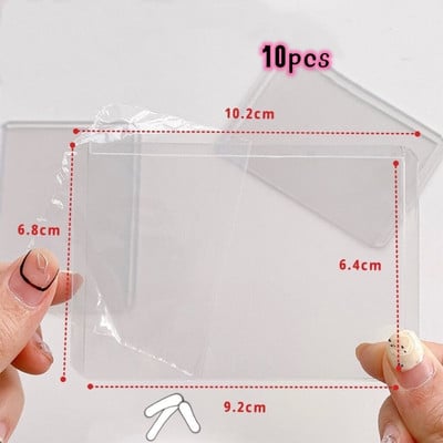 MINKYS 10PCS 25PCS Pack Kpop Photocards Film Protector Idol Photo Sleeves Držač sa zaštitnikom ekrana Školski pribor
