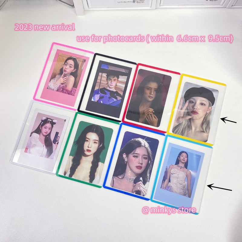 MINKYS 10PCS 25PCS Pack Kpop Photocards Film Protector Idol Photo Sleeves Držač sa zaštitnikom ekrana Školski pribor