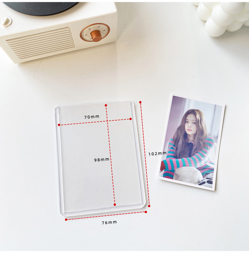 MINKYS 10PCS 25PCS Pack Kpop Photocards Film Protector Idol Photo Sleeves Držač sa zaštitnikom ekrana Školski pribor