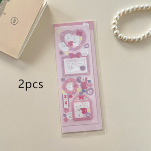 MINKYS New Arrival Love Heart Kawaii 1 inčni akrilni držač za foto kartice Držač za kartice za fotografije Torba Privjesak Školski pribor