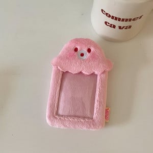 Kawaii Cartoon Animal Series Meki pliš 3 inča Kpop Držač fotokartice Držač fotokartice Torba Privjesak Školski pribor