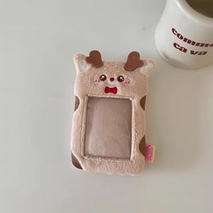 Kawaii Cartoon Animal Series Meki pliš 3 inča Kpop Držač fotokartice Držač fotokartice Torba Privjesak Školski pribor