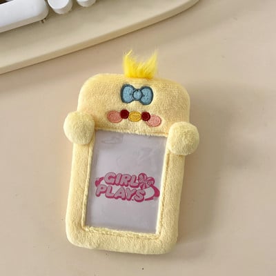 Kawaii Cartoon Animal Series Meki pliš 3 inča Kpop Držač fotokartice Držač fotokartice Torba Privjesak Školski pribor