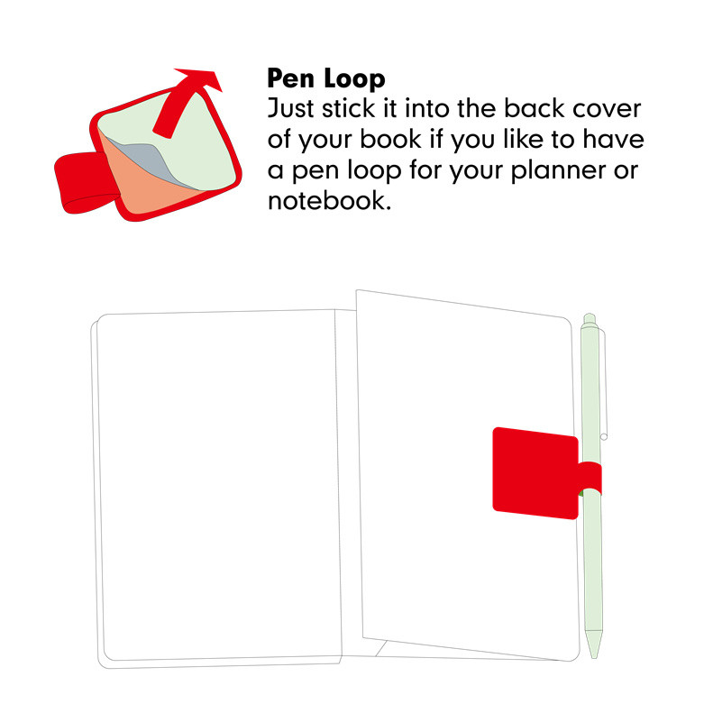 10 gab., pašlīmējoša, melna ādas pildspalvas zīmuļa elastīgā cilpa piezīmjdatoriem, žurnāliem