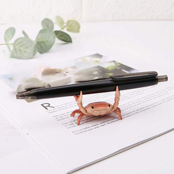 Νέα ιαπωνική δημιουργική χαριτωμένη θήκη για στυλό με καβούρια Weightlifting Crabs Βραχίονας για μαρκαδόρο αποθήκευσης ράφι δώρου