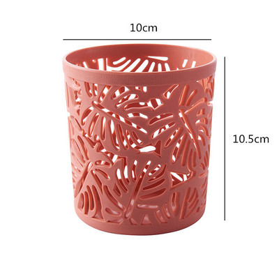 Креативен шестоъгълен дизайн Държач за химикалка Химикалка с голям капацитет Гърне за молив Четка Контейнер за съхранение Кутия Пластмасов органайзер за канцеларски материали