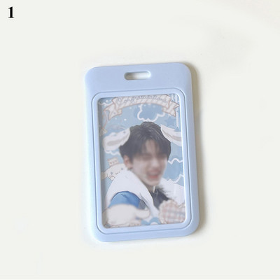 INS Milk Blue fotokaardihoidja Krediit-ID Pangakaardi fotode hoidik Idol postkaardikaardi kaitseümbris ripatsiga
