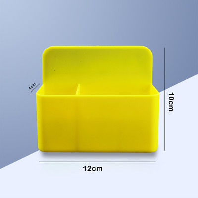 Цветен настолен държач за писалка Магнитна бяла дъска Писалка за маркиране Кутия за съхранение Офис Училищна пластмасова кутия Настолна писалка Молив Органайзер Химикалка